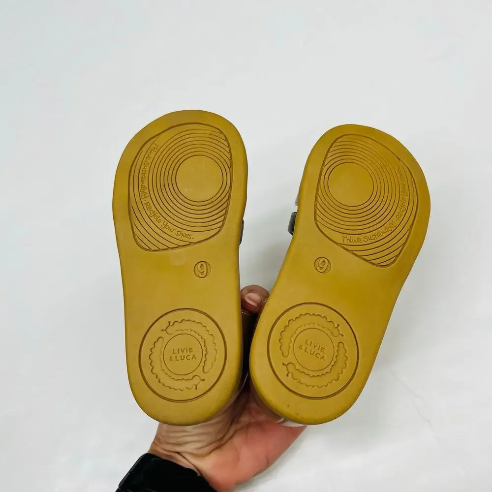 NIB Livie & Luca Size 12 Paz Sandal in Mixed Metallic